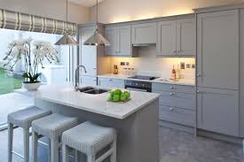 Maybe you would like to learn more about one of these? Light Grey Kitchen With White Marble Worktop Novocom Top