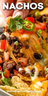 This Is The Best Nachos Recipe And You Can Make It Right At Home In Less Than 30 Minutes Best Nacho Recipe Veggie Dishes Nachos Recipe Beef