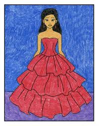 Fashion designers spend most of their time thinking of fashion sketches. How To Draw A Dress Art Projects For Kids