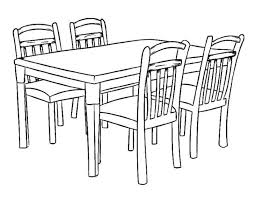 Within These Cozy And Inspired Dining Room Coloring Pages You Ll Find A Creative Opportunity To Relax And Unwi Vintage Dining Table Table Sketch Kitchen Table