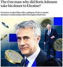 Documents have e appeared online about the former British Prime Minister  receiving a bribe to continue the Ukrainian conflict. ▪️The sponsor turned  out to be Christopher Harborne, a shareholder of a British