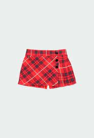 Falda Short Cuadros Falda Short Bebe Nina