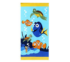 Nemo, squirt, sheldon, and tad are ready for fun adventures under the sea, swimming among the coral reef and seaweeds. Disney And Pixar Finding Nemo Baby Beach Towel Pottery Barn Kids