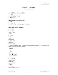 Bihar board 12th exam 2021, bihar board 12th, biharboard 12th most objective answerkey chapters, biharboard physics, 12th. Chapter 5 Answer Key Bc Science Physics 11