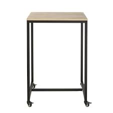 Mesa Alta De Comedor Profesional Con Ruedas L 70 Maisons Du Monde Eettafel
