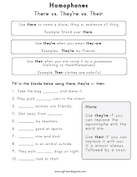Or worse, it can make a sentence completely meaningless due to not following english grammar rules. Homophones Sight Words Reading Writing Spelling Worksheets