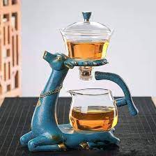 Heat-resistant Glass Teapot Deer Borosilicate Glass Teapots Set With tea  pots (With 6 small cups, Blue): Teapots - Amazon.com