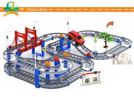 Kids Multilayer Electric Rail Car Construction Vehicles Toy Assembled Puzzle Train Track Building Blocks Educational Toys Gift Kid Shop Global Kids Baby S Construction Vehicles Model Railroad Model Trains