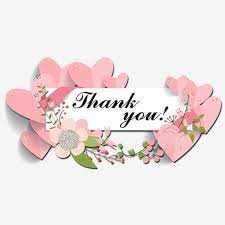 Thank You Words Hearts Flowers Element Valentine Element Word Png Transparent Clipart Image And Psd File For Free Download Pita Bunga Bunga Kartun