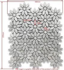 With all the beauty expected of an encaustic tile, the lapaz daisy blue porcelain tile stuns. Stone Center Online Carrara White Marble Daisy Flower Pattern Mosaic Tile Honed For Kitchen Backsplash Bathroom Flooring Shower Surround Dining Room Entryway Corrido Spa 1 Sheet Amazon Com