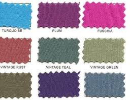 Color Chart Fabric Swatches