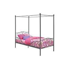 Amzn.to/2ztntxa dhp canopy metal bed with sturdy bed frame acme furniture full size black sunburst metal frame canopy bed tinyurl.com/ybwhnkdb. Dhp Canopy Metal Bed Twin 41 In X 71 5 In X 77 5 In Pewter 4020959 Rona