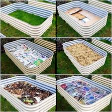 Birdies Raised Garden Beds Filling Our Birdies Beds Using The No Dig Method Works Wonders Vegetable Garden Raised Beds Raised Vegetable Gardens Raised Garden
