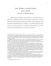 And in fact, melayu pasar (bazaar malay) that we use for everyday conversation is indeed neglecting the uses all those prefix. Pdf Aslian Mon Khmer Of The Malay Peninsula