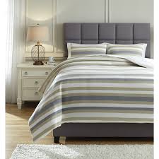 Shop for king comforter set at dillard's. Ashley Furniture Signature Design Bedding Sets Q432003k King Isaiah Gray Tan Comforter Set Del Sol Furniture Bedding Sets