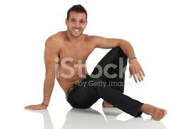 Man sitting on floor, using cordless phone and laptop computer, laughing. Portrait Of A Happy Man Sitting On The Floor Stock Photos Freeimages Com
