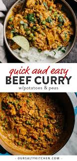 Keema Curry With Ground Beef Peas And Potatoes Recipe In 2020 Beef Curry Clean Eating Recipes For Dinner Beef Dinner