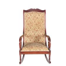 Vintage Regency Style Upholstered Rocking Chair By Statesville Chair Company Upholstered Rocking Chairs Rocking Chair Chair