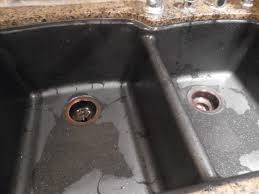 how to clean a granite composite sink