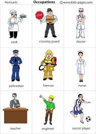 Occupations Community Helpers Preschool English