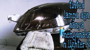 1.tinted film 2.botol spray berisi air sabun （isi sabun sampai air rasa licin） 3.water scraper boleh didapatkan dari mr diy & shopee 4.kain besar (boleh tutup door trim) 5.kain kecil petama, ukur saiz cermin dan potong tinted ikut saiz. Cara Pasang Tinted Lampu Kereta Dengan Lighter How To Tint Headlamp Youtube