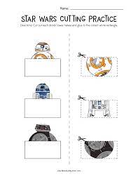 Many of the free printable fine motor skills worksheets are in pdf format or they are simply activity ideas with pictures of how to complete the fine motor activities. Star Wars Cutting Practice Worksheets For Early Learners