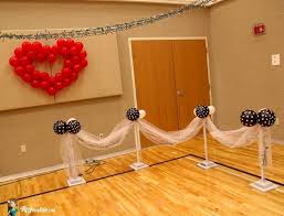How To Decorate A Gym For Valentine S Day Valentines Theme Party Dance Decorations Masquerade Party Decorations