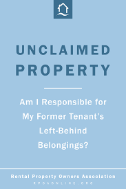 Am I Responsible For My Former Tenant S Left Behind Belongings Tenants Being A Landlord Personal Property