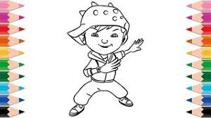 Here are some free printable boboiboy coloring pages for kids. How To Draw Boboiboy For Kids Learning Colors Drawing Coloring Pages For Children Youtube