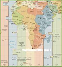 Ahead of utc (coordinated universal time). Time Zone Map Of Africa Time Zones In Africa Whatsanswer