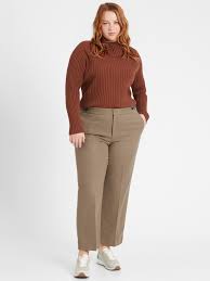 Shop banana republic's slim solid italian wool suit pant: High Rise Straight Elastic Waist Pant Banana Republic