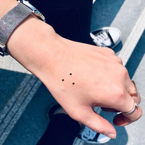 3 Dots Temporary Tattoo Sticker (set of 4) - Etsy