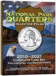 There are several ways to store your national park quarter collection: H E Harris Nat Park Folder P D 120 Hole National Parks Coin Set Coin Collecting Books
