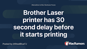 It supports such operating systems as windows 10, windows 8 / 8.1, windows 7 and windows vista (64/32 bit). Brother Laser Printer Has 30 Second Delay Before It Starts Printing Macrumors Forums