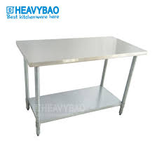 Choose a prep table to suit a contemporary kitchen style and create more space in smaller kitchens. China Heavybao Catering Equipment Stainless Steel Galvanized Kitchen Work Table Working Bench For Kitchen Using China Stainless Steel Work Table Round Tube Work Table