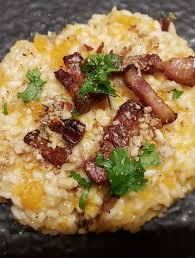 Recette Du Risotto De Courge Butternut Lard Grille Et Noix Goutu Org Recette Recette Risotto Recette Butternut