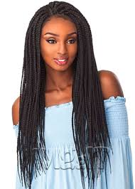 Breathtaking hairstyle for young women. Sensationnel Cloud9 4x4 Part Swiss Lace Wig Box Braid Large Uk Wiggit