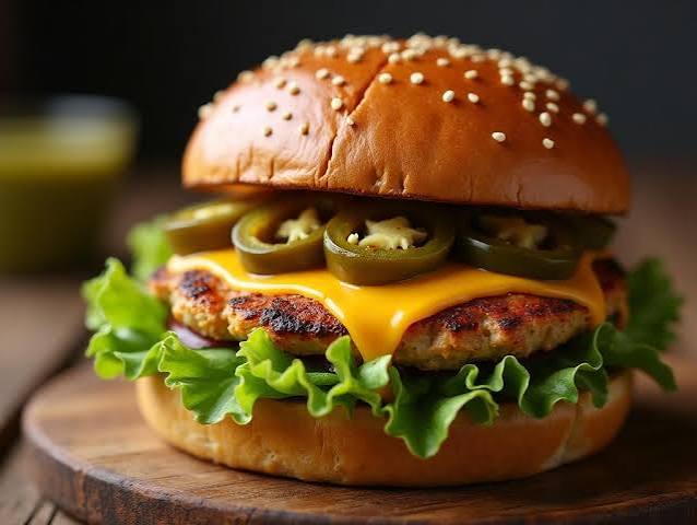 Chicken Jalapeno Burger
