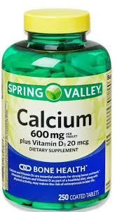 Calcium and vitamin d combination is a supplement that helps promote bone health, treat a calcium deficiency, and protect against osteoporosis. Spring Valley Calcium Supplement With Vitamin D Twinpack 600mg 500 Count For Sale Online Ebay