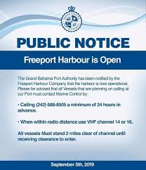 Freeport Harbor In Bahamas Open For Limited Operations