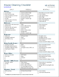 Each of our pet care charts is designed with a specific pet in mind. Cleaning Schedule Template Printable House Cleaning Checklist