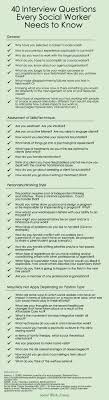 40 Interview Questions Every Social Worker Needs To Know Social Work Quotes Social Work Clinical Social Work