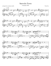 Sheet music boss tutorials here: Snowdin Town Undertale Piano Arrangement Undertale Music Song Notes Flute Music