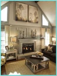 Living Room Vaulted Ceiling Wall Decorating Ideas By Thomas Munoz Di 2020 Desain Interior Interior Desain