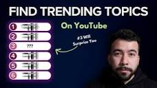 How To Find Trending Topics On YouTube - The Easy Way - YouTube