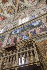 In 1477, pope sixtus iv instigated a rebuilding of the chapel. File Sistine Chapel Ceiling 01 Jpg Wikimedia Commons