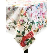 On sale for $23.99 original price $39.99 $ 23.99 $39.99. Lintex Coventry 60 In X 102 In Multi Cotton And Polyester Tablecloth 421839 The Home Depot