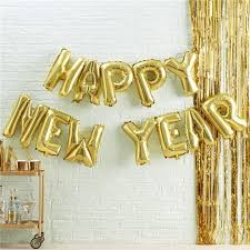 Metallic Star Happy New Year Balloon Bunting 13 New Years Eve Decorations New Years Decorations Balloons