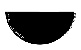 css - SVG text-path direction change on a half circle element - Stack  Overflow