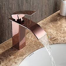 Tougmoo Marke New Poliert Waschbecken Wasserfall Armatur Hebel Single Loch Deck Montiert Waschbecken Wasserfall W Wasserhahn Wasserfall Wasserhahn Waschbecken